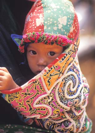 Flower Hmong Baby by Jane Iverson