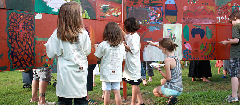 Norman Firehouse Arts Center's Children's Public Art Wall