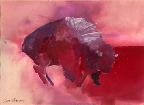 Red Buffalo by Bert Seabourn