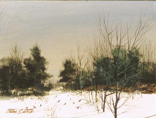 Snow by the Cedars by Cletus Smith