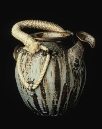 Rope Handle Pitcher by Montee Hoke