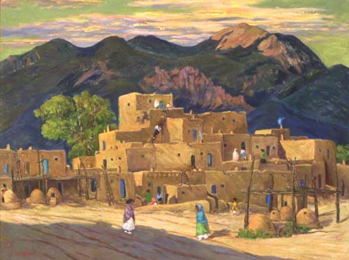 Taos Pueblo by Nan Sheets