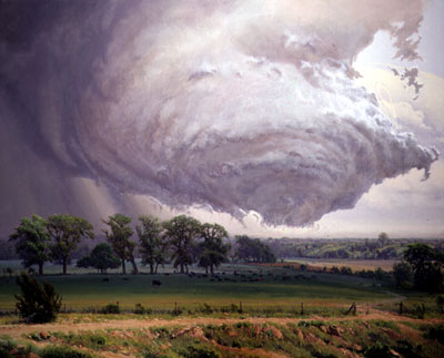 A Storm Passing Northwest of Anadarko by Wilson Hurley